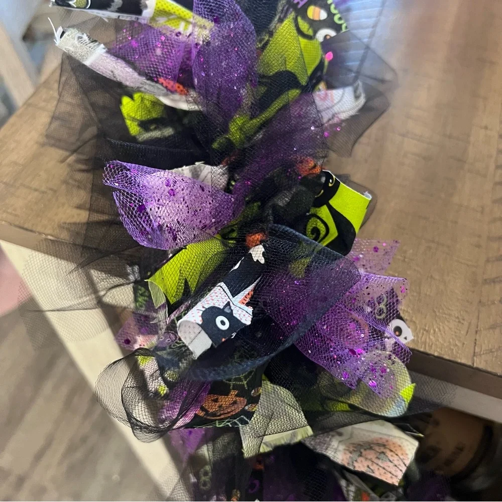 Halloween rag garland